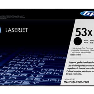 HP 53X LaserJet Q7553X High Yield Black Toner Cartridge - Compatible with HP LaserJet Printers for Crisp