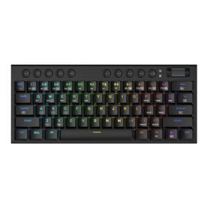 REDRAGON Horus Mini Pro 61Key Wireless Bluetooth Red Switch RGB Low Profile Gaming Mechanical Keyboard - Black