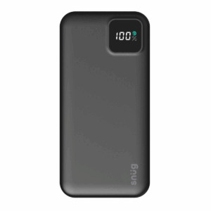 SNUG 10000mAh Square Design Power Bank with PD Fast Charging - Black