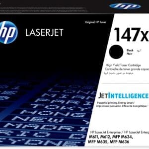 HP 147X High Yield Black LaserJet Toner Cartridge - Compatible with HP LaserJet Printers for Crisp
