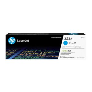 HP 222A Cyan Original LaserJet Toner Cartridge - High-Quality Print Performance for HP Laser Printers