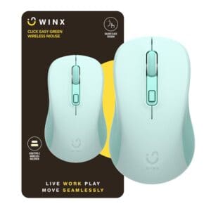 WINX CLICK Easy 1600DPI 2.4GHz Wireless Mouse - Green