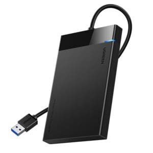 UGREEN USB 3.0 to 2.5” SATA Hard Drive Enclosure (Non-Detachable Cable)