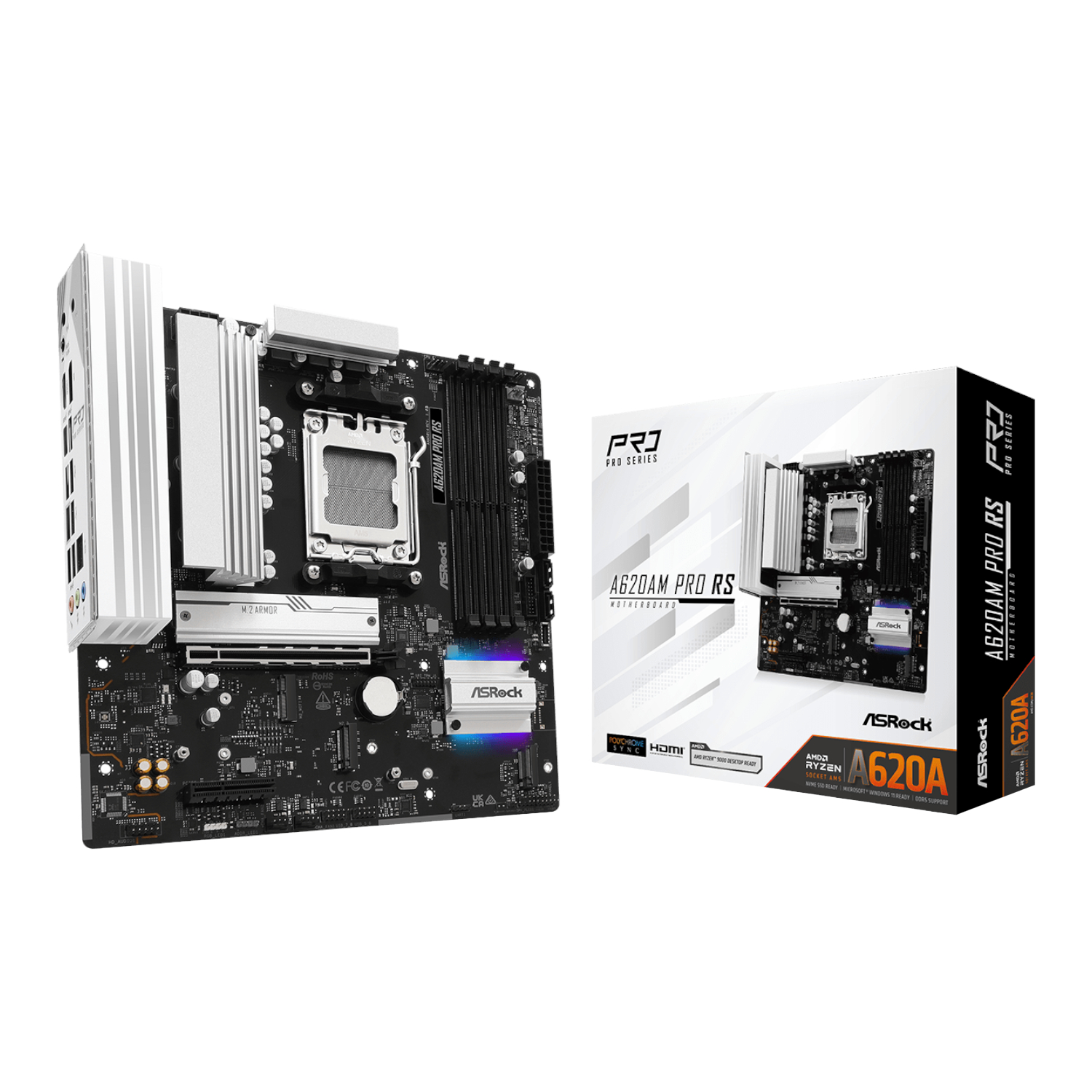 ASRock A620AM Pro RS AM5 M-ATX Motherboard we sell tech shop page