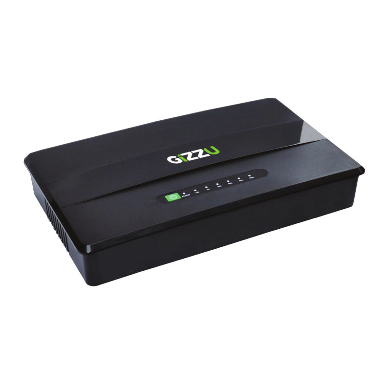 GIZZU 30W 38Wh 10400mAh Mini DC UPS - Black we sell tech shop page