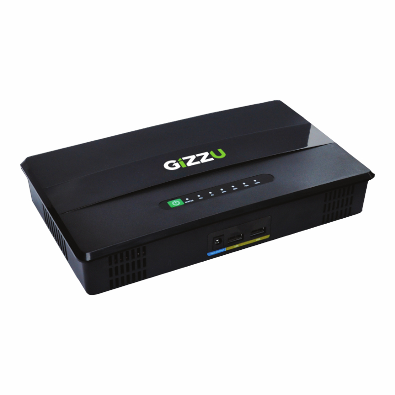 GIZZU 60W 69Wh 21600mAh Mini POE DC UPS LifePO4 - Black we sell tech shop page