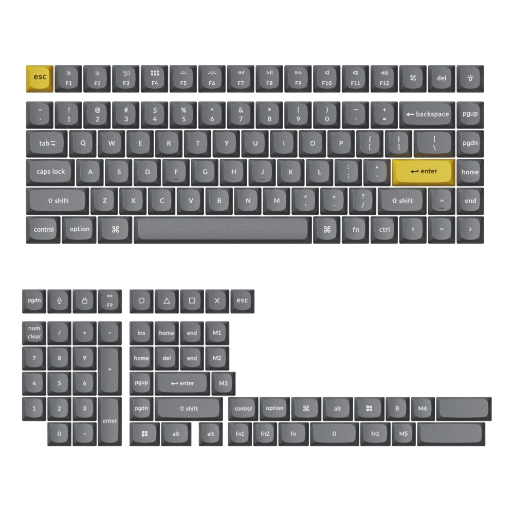 Keychron Double Shot PBT OSA Full Keycap Set – Dark Grey we sell tech shop page