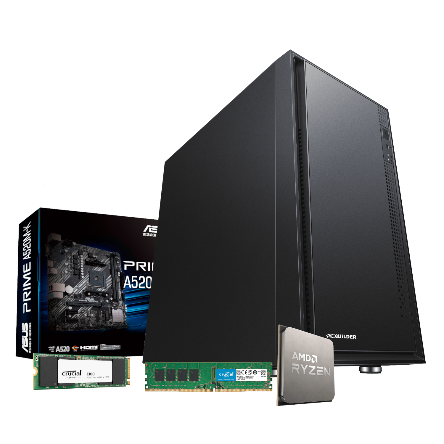 PCBuilder AMD Ryzen 5 3400G HOME MASTER Windows 11 Desktop PC we sell tech shop page