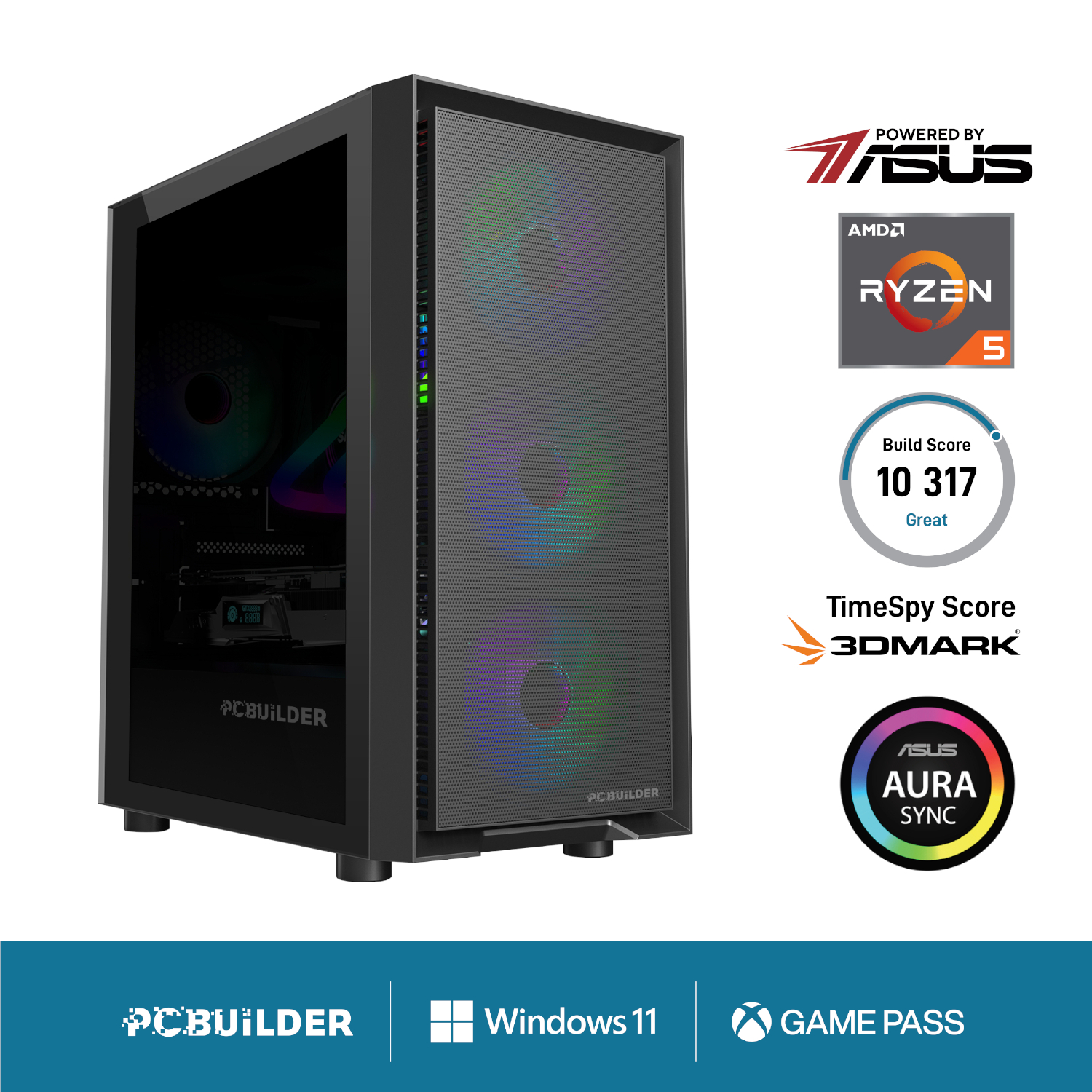 PCBuilder Ryzen 5 5600XT PATHFINDER Windows 11 Gaming PC we sell tech shop page