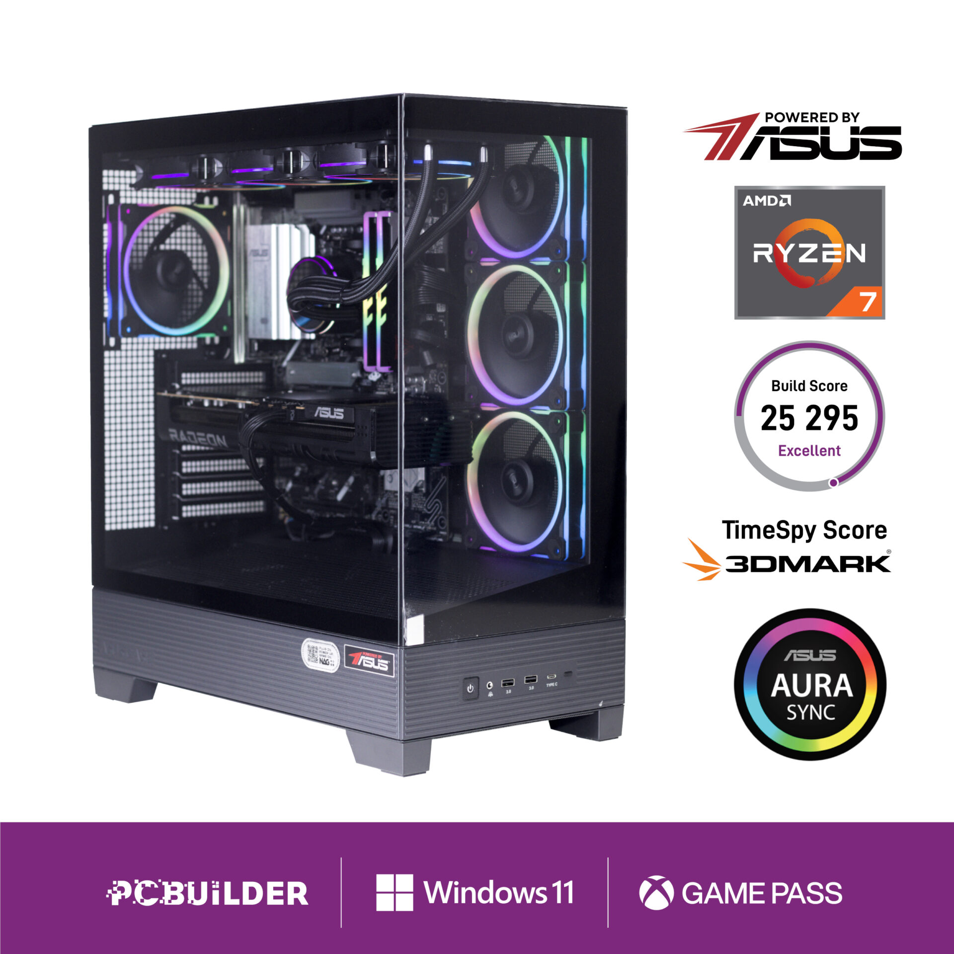 PCBuilder Ryzen 7 7800X3D MAXIMUS Windows 11 Gaming PC we sell tech shop page