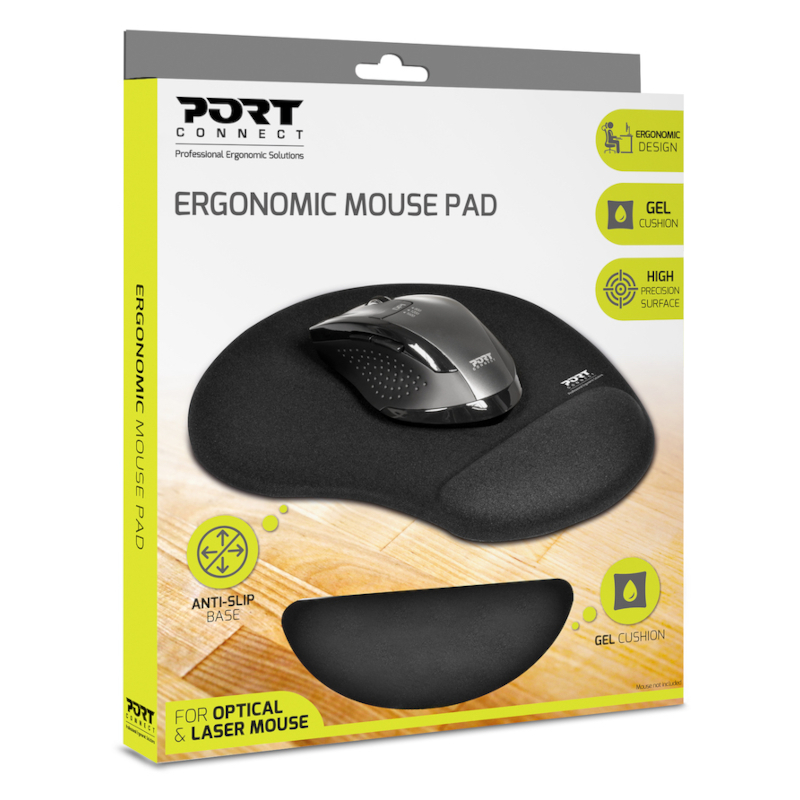 Port Ergonomic Gel Mouse Pad - Black we sell tech shop page