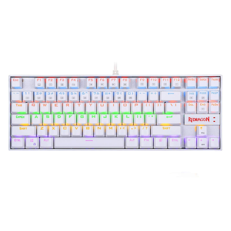 REDRAGON KUMARA Mechanical 87 Key|RGB Backlit Gaming Keyboard - White we sell tech shop page