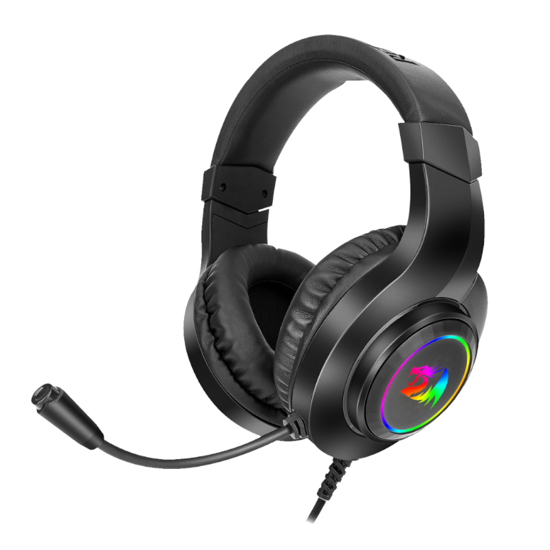 REDRAGON Over-Ear HYLAS Aux (Mic and Headset)|USB (Power Only)_x000D_
RGB Gaming Headset - Black we sell tech shop page