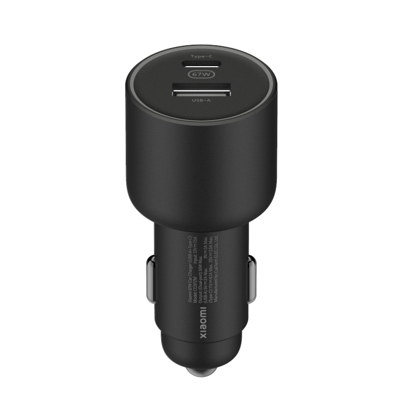 Xiaomi 67W Car Charger USB-A and Type-C we sell tech shop page